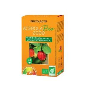 Phyto-Actif Acerola Bio 2000 24 Comprimes - Boîte 24 comprimes