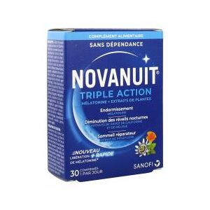 Sanofi Novanuit Triple Action 30 Comprimés - Boîte 30 comprimés