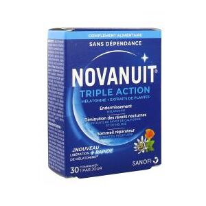 Sanofi Novanuit Triple Action 30 Comprimes - Boîte 30 comprimes