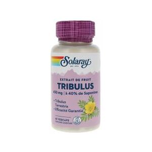 Solaray Tribulus Extrait de Fruit 60 Capsules Vegetales - Pot 60 capsules vegetales