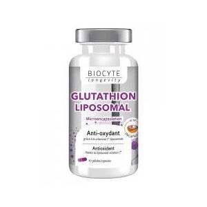 Biocyte Longevity Glutathion Liposomal 30 Gélules - Boîte 30 Gélules - Publicité