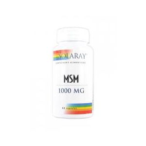 Solaray MSM 1000 mg 60 Capsules - Boîte 60 capsules