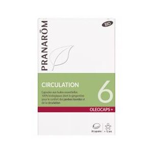 Pranarôm Oleocaps+ 6 Circulation Bio 30 Capsules - Boîte 30 Capsules