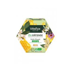Vitaflor BioDefense Gelee Royale Bio 1500 mg 20 Ampoules - Boîte 20 ampoules de 10 ml