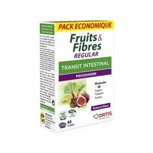Ortis Fruits & Fibres Regular 45 Comprimes - Boîte 45 comprimes
