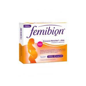 Femibion Grossesse Metafolin + DHA 28 Comprimes + 28 Capsules - Boîte 28 comprimes + 28 capsules