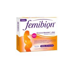 Femibion Grossesse Metafolin + DHA 28 Comprimes + 28 Capsules - Boîte 28 comprimes + 28 capsules