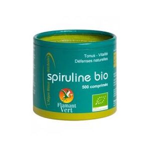 Flamant Vert Spiruline Bio 500 Comprimés de 500 mg - Pot 250 g - Publicité