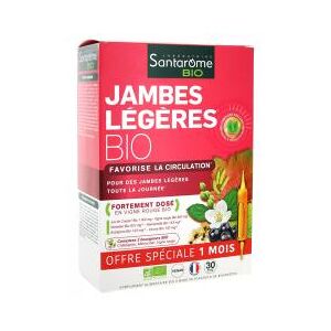 Santarome Bio Jambes Legeres Bio 30 Ampoules Offre Speciale - Boîte 30 ampoules de 10 ml