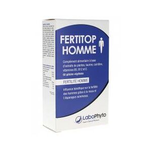 Labophyto Fertitop Homme 60 Gelules Vegetales - Boîte 60 gelules vegetales