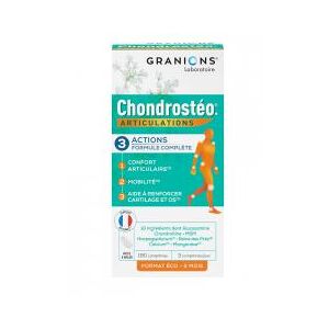 Granions Chondrosteo + Articulations 180 Comprimes - Pot 180 comprimes