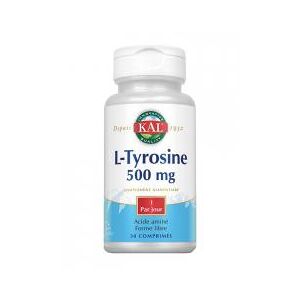 L-Tyrosine 500 mg 30 Comprimés - Boîte plastique 30 comprimés