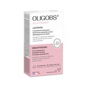 Laboratoire CCD Oligobs Allaitement 30 Comprimes + 30 Capsules - Boîte 30 comprimes et 30 capsules