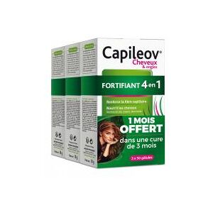 Nutreov Capileov Cheveux Ongles Fortifiant 4en1 3 x 30 Gelules Lot 3 x 30 gelules