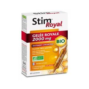 Nutreov Stim Royal Gelee Royale 2000 mg Bio 20 Ampoules - Boîte 20 ampoules de 15 ml