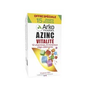 Arkopharma Azinc Vitalite 120 Gelules + 30 Gelules Offertes - Pot 150 gelules