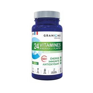 Granions 24 Vitamines Minéraux et Plantes Sénior 90 Comprimés - Pot 90 comprimés - Publicité