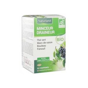 Naturland Complexe Minceur Draineur Bio 90 Comprimes - Pot 90 comprimes