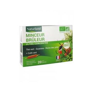 Naturland Minceur Bruleur Bio 20 Ampoules Buvables de 10 ml - Boîte 20 ampoules de 10 ml