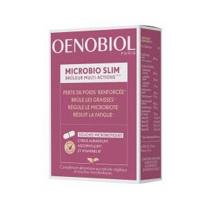 Oenobiol Microbio Slim Bruleur Multi-Actions 60 Gelules Vegetales - Boîte 60 gelules vegetales