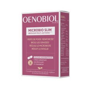 Oenobiol Microbio Slim Bruleur Multi-Actions 60 Gelules Vegetales - Boîte 60 gelules vegetales