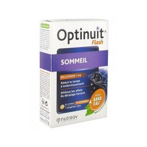 Nutreov Optinuit Flash Sommeil Melatonine 30 Comprimes - Boîte 30 comprimes