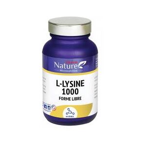 Pharm Nature L-Lysine 1000 Forme Libre 60 Gelules - Pot 60 gelules