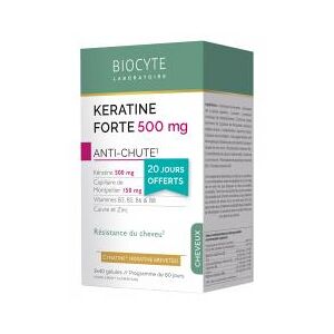 Biocyte Keratine Forte Anti-Chute 3 x 40 Gelules - Boîte 3 x 40 gelules