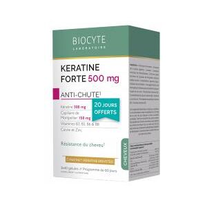 Biocyte Keratine Forte Anti-Chute 3 x 40 Gélules - Boîte 3 x 40 gélules