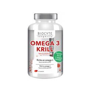 Biocyte Longevity Omega 3 Krill 90 Capsules - Pot 90 capsules