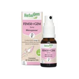 HerbalGem Fem50+gem Spray Menopause Bio 15 ml - Spray 15 ml