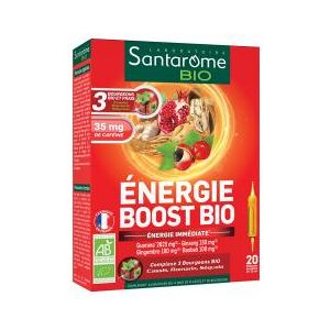 Santarome Bio Énergie Boost Bio 20 Ampoules - Boîte 20 ampoules de 10 ml