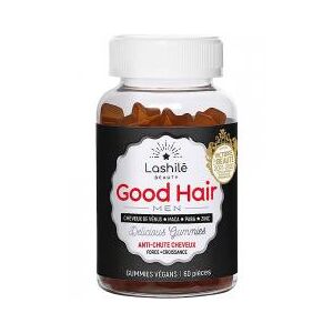 Lashile Beauty Good Hair Men Anti-Chute 60 Gummies - Pot 60 gommes
