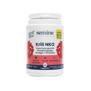 Oemine Krill NKO 80 Capsules - Pot 80 capsules