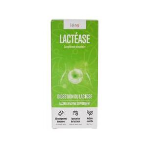 Lero Lactease Digestion du Lactose 60 Comprimes a Croquer - Boîte 60 comprimes