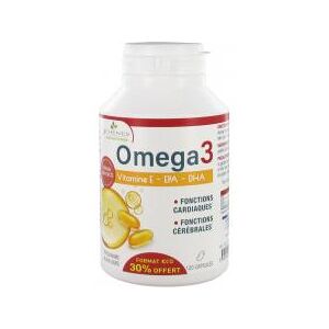 Les 3 Chênes Omega 3 120 Capsules - Pot 120 capsules - Publicité