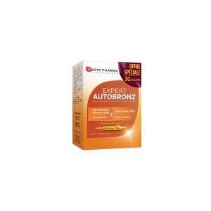 Forté Pharma Expert AutoBronz 30 Ampoules - Boîte 30 ampoules de 10 ml - Publicité