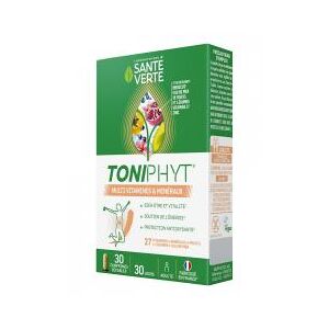 Sante Verte Toniphyt Multi Vitamines et Mineraux 30 Comprimes - Boîte 30 comprimes