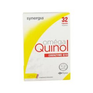Synergia Omega Quinol 32 Capsules Vegetales - Boîte 32 capsules
