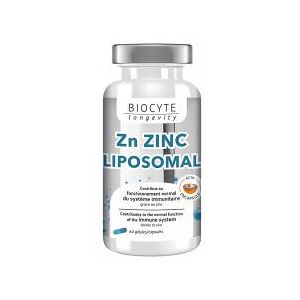 Biocyte Longevity Zn Zinc Liposomal 60 Gelules - Pot 60 gelules