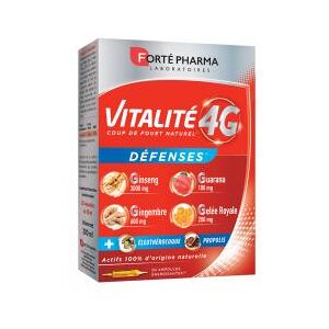 Forte Pharma Vitalite 4G Defenses 20 Ampoules - Boîte 20 ampoules de 10 ml