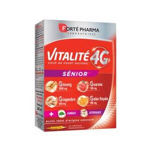 Forte Pharma Vitalite 4G Senior 20 Ampoules - Boîte 20 ampoules de 10 ml
