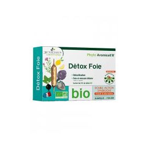 Les 3 Chenes Phyto Aromicell'R Detox Foie Bio 20 Ampoules - Boîte 20 ampoules de 10 ml