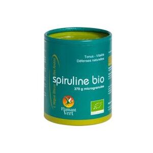 Flamant Vert Spiruline Bio Microgranules 370 Grammes - Pot 370 g