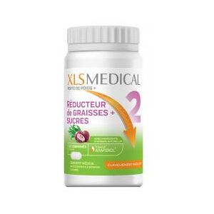 XLS Medical Reducteur de Graisses + Sucres 120 Comprimes - Pot 120 comprimes