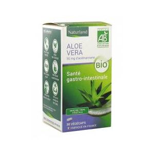 Naturland Aloe Vera Bio 30 Vegecaps - Pot 30 gelules