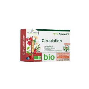 Les 3 Chênes Phyto Aromicell'R Circulation Bio 20 Ampoules - Boîte 20 ampoules de 10 ml - Publicité