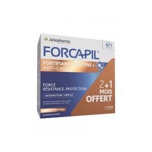 Arkopharma Forcapil Fortifiant Keratine+ Programme 3 mois 120 + 60 Gelules - Lot 120 gelules + 60 gelules
