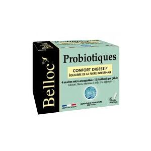 Belloc Probiotiques 30 Gelules Vegetales - Pot 30 gelules