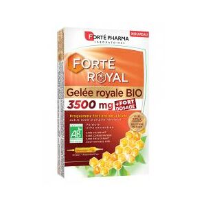 Forte Pharma Forte Royal Gelee Royale 3500 mg Bio 10 Ampoules - Boîte 10 ampoules de 15 ml